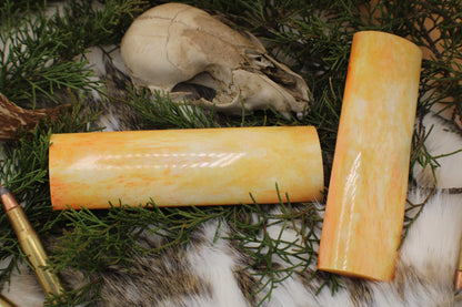 Premium camel bone knife handle scale pair | 5x1.5x1/4 | | high quality aged bone knife making materials. Luxury imported crafting supplies