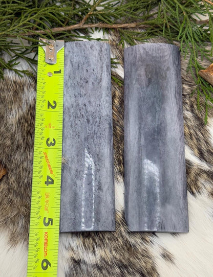 Premium camel bone knife handle scale pair | 5x1.5x1/4 | | high quality dyed grey bone knife making materials | luxury imported scales